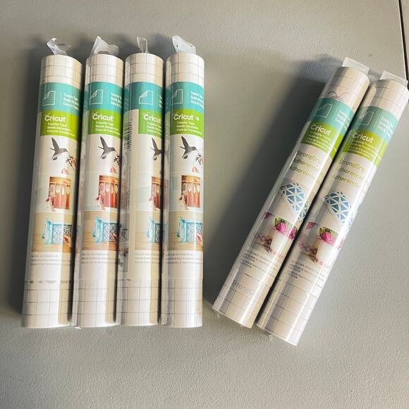 CRICUT TRANSFER TAPE Adhesive Clear Stencil Vinyl 12x48" 6 Pack NEW - Picture 1 of 6